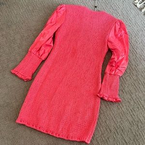 Pink mini dress